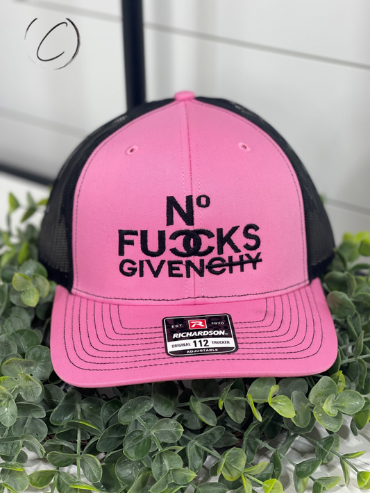 Adult No F***s Givenchy Embroidered Snapback Hat