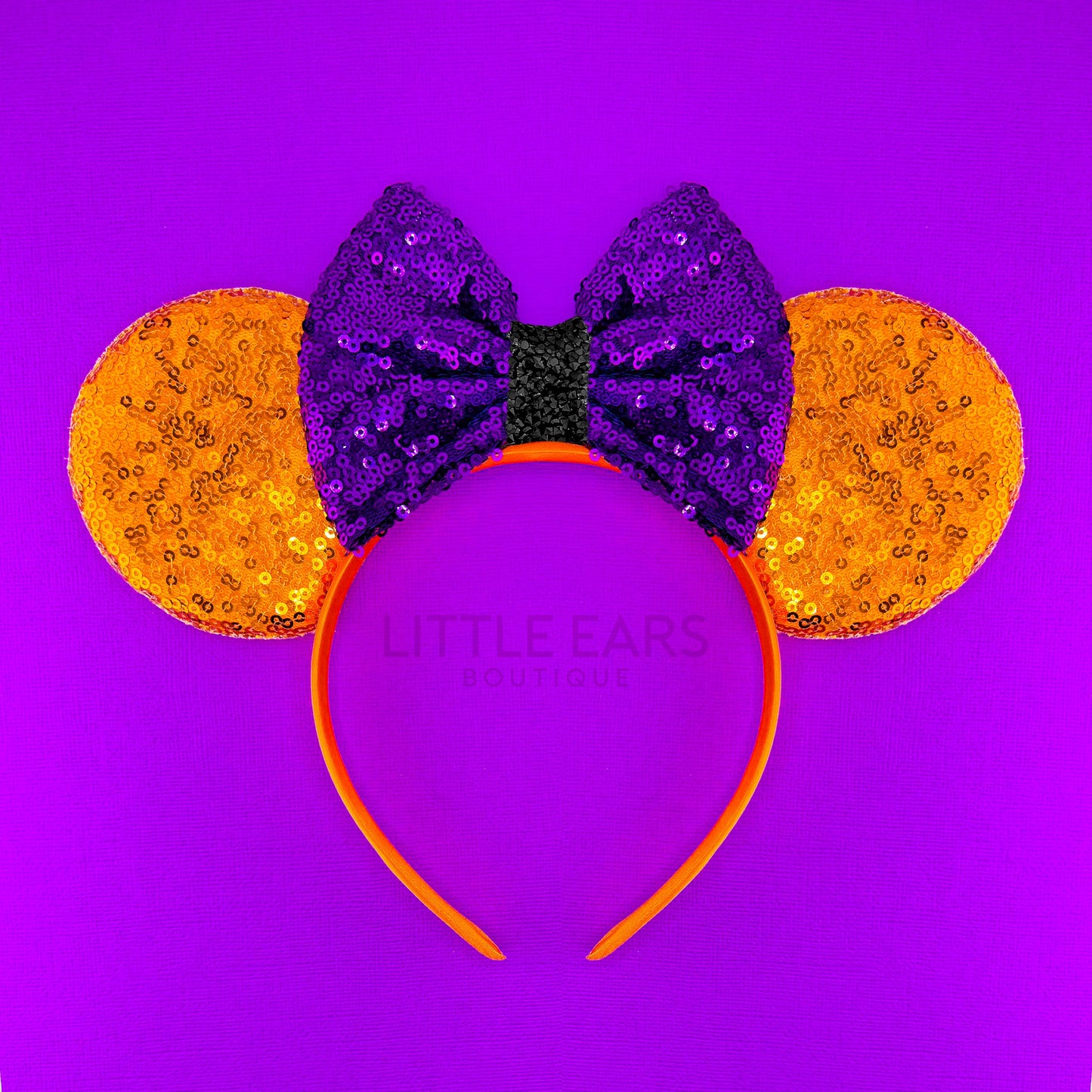 Orange Halloween Mickey Ears