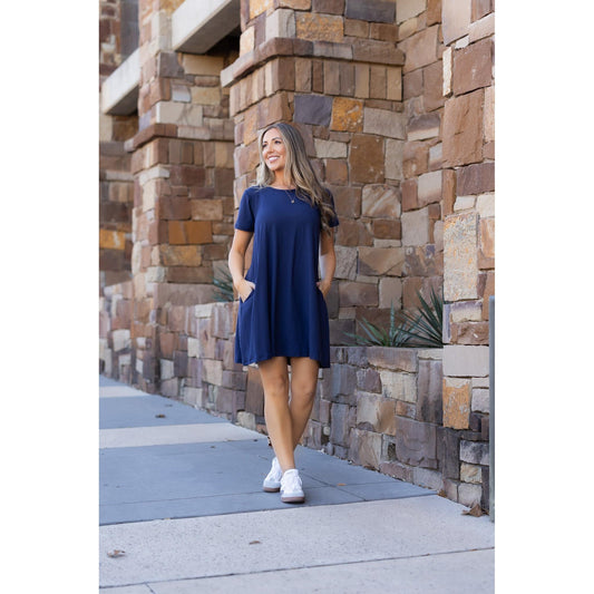 PreOrder |  The Kacey - Navy Swing Dress