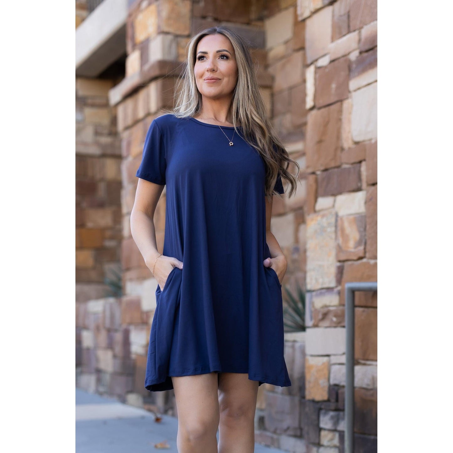 PreOrder |  The Kacey - Navy Swing Dress