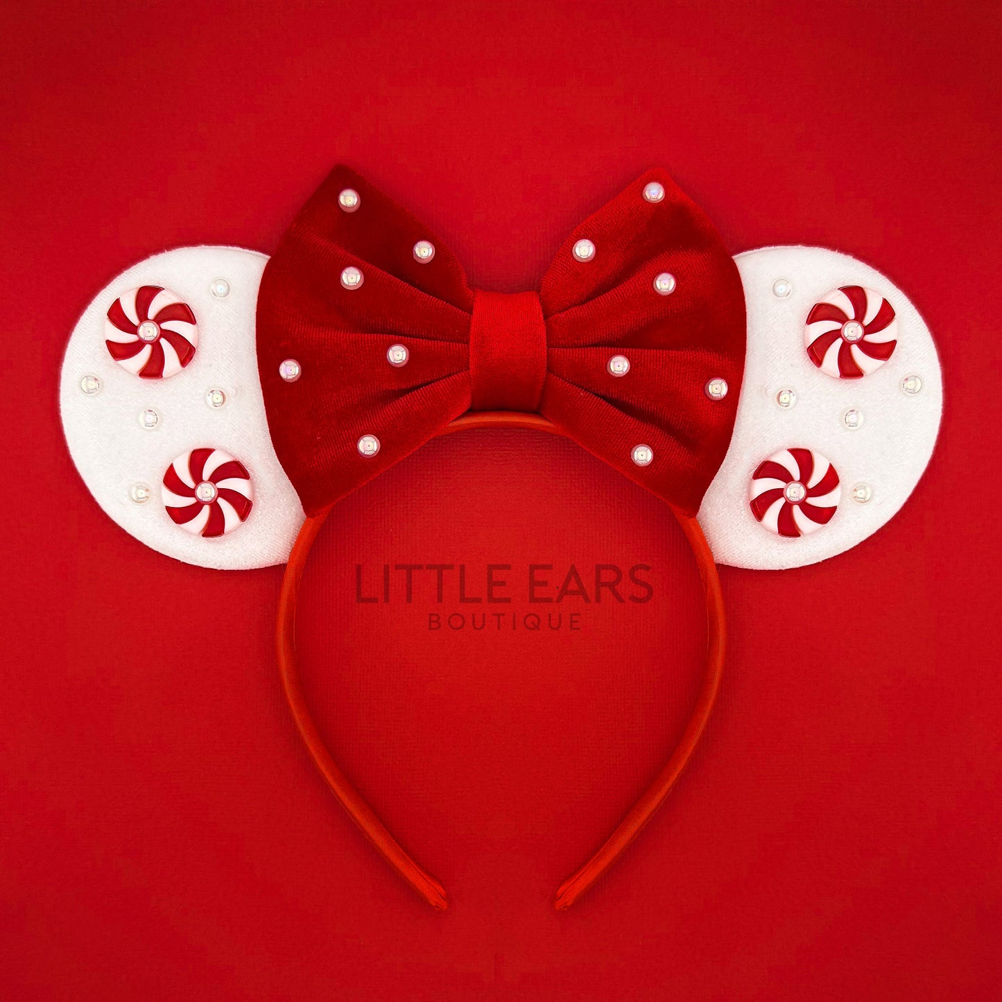 Red Velvet Christmas Mickey Ears