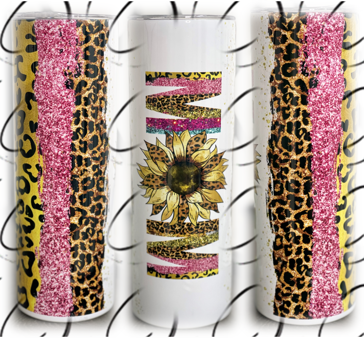 Safari Sunflower Mom 20oz Skinny Tumbler