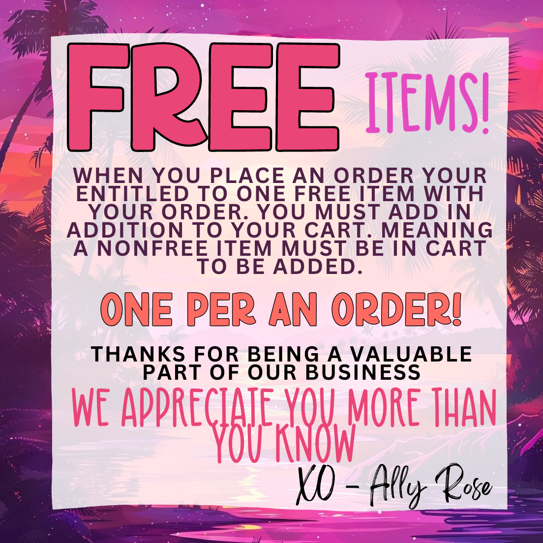 FREE ITEM