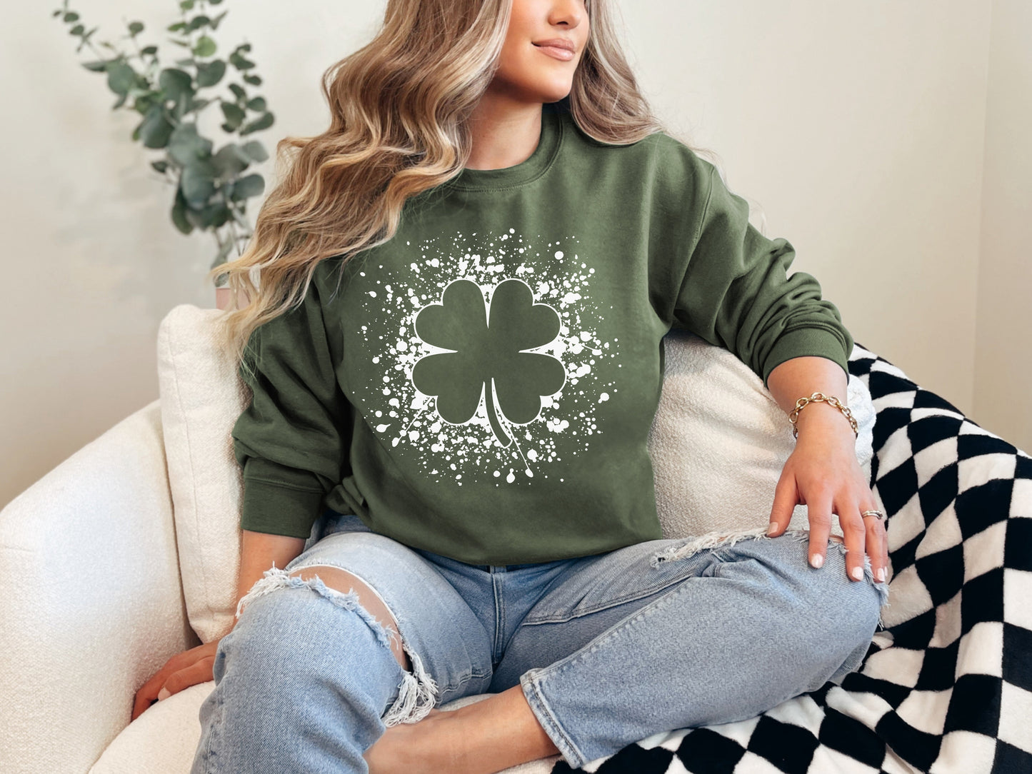 Shamrock Splatter Sweatshirt