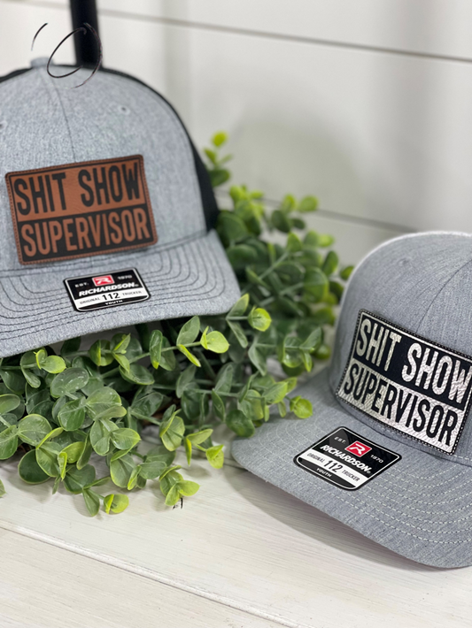 Adult Shit Show Supervisor Patch Snapback Hat