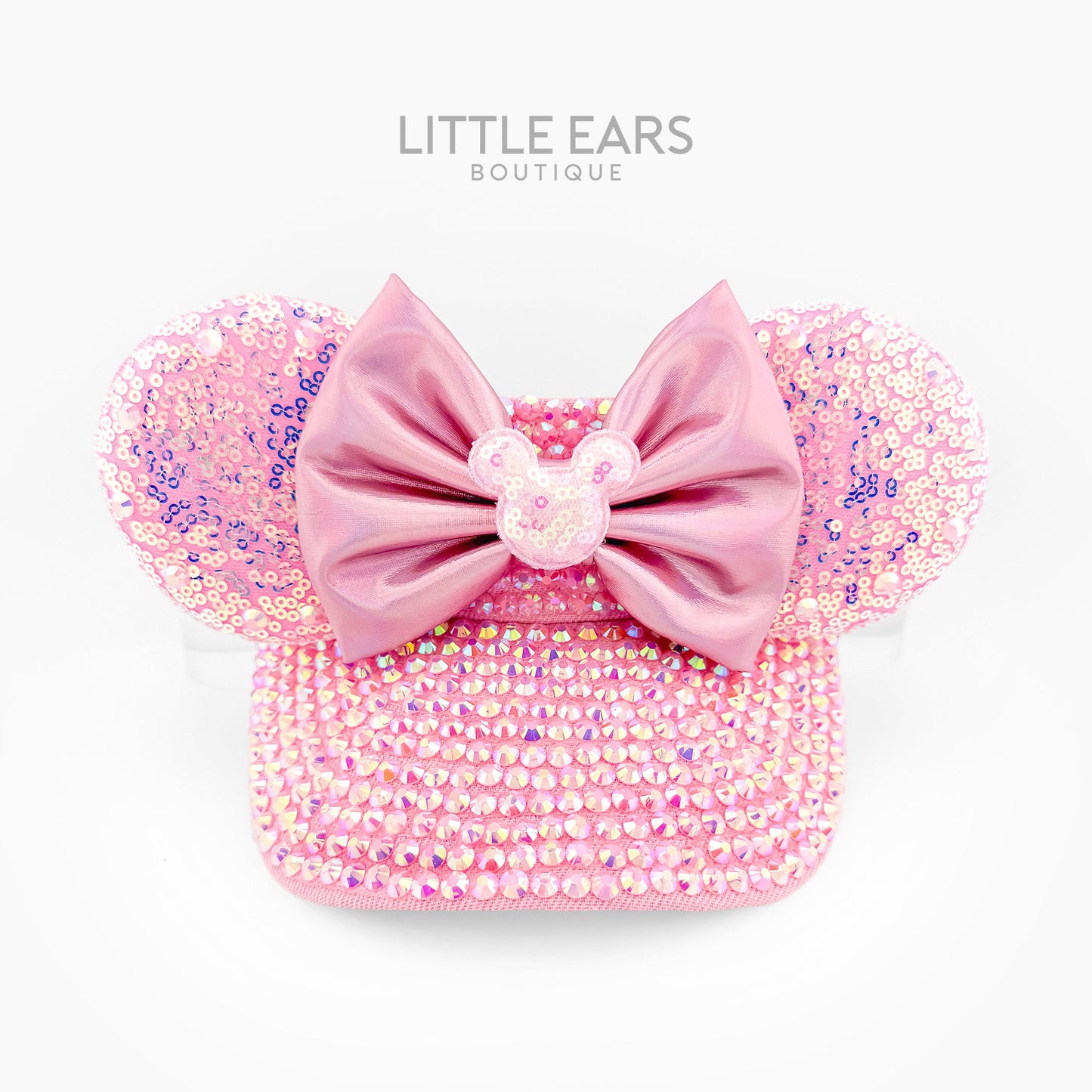 Pink Iridescent Mickey Visor