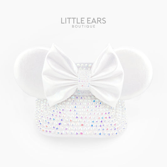 White Iridescent Mickey Visor