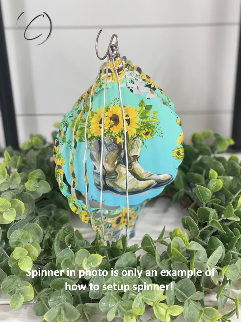3D Sunflower Wind Spinner