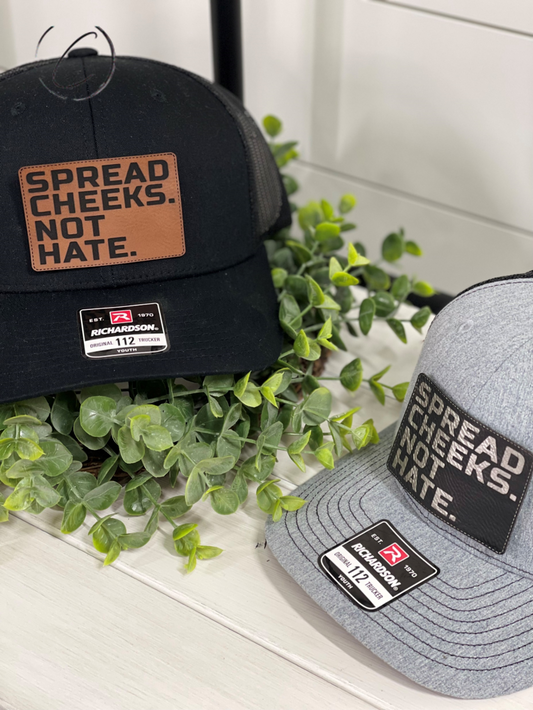 Adult Spread Cheeks. Not Hate. Patch Snapback Hat