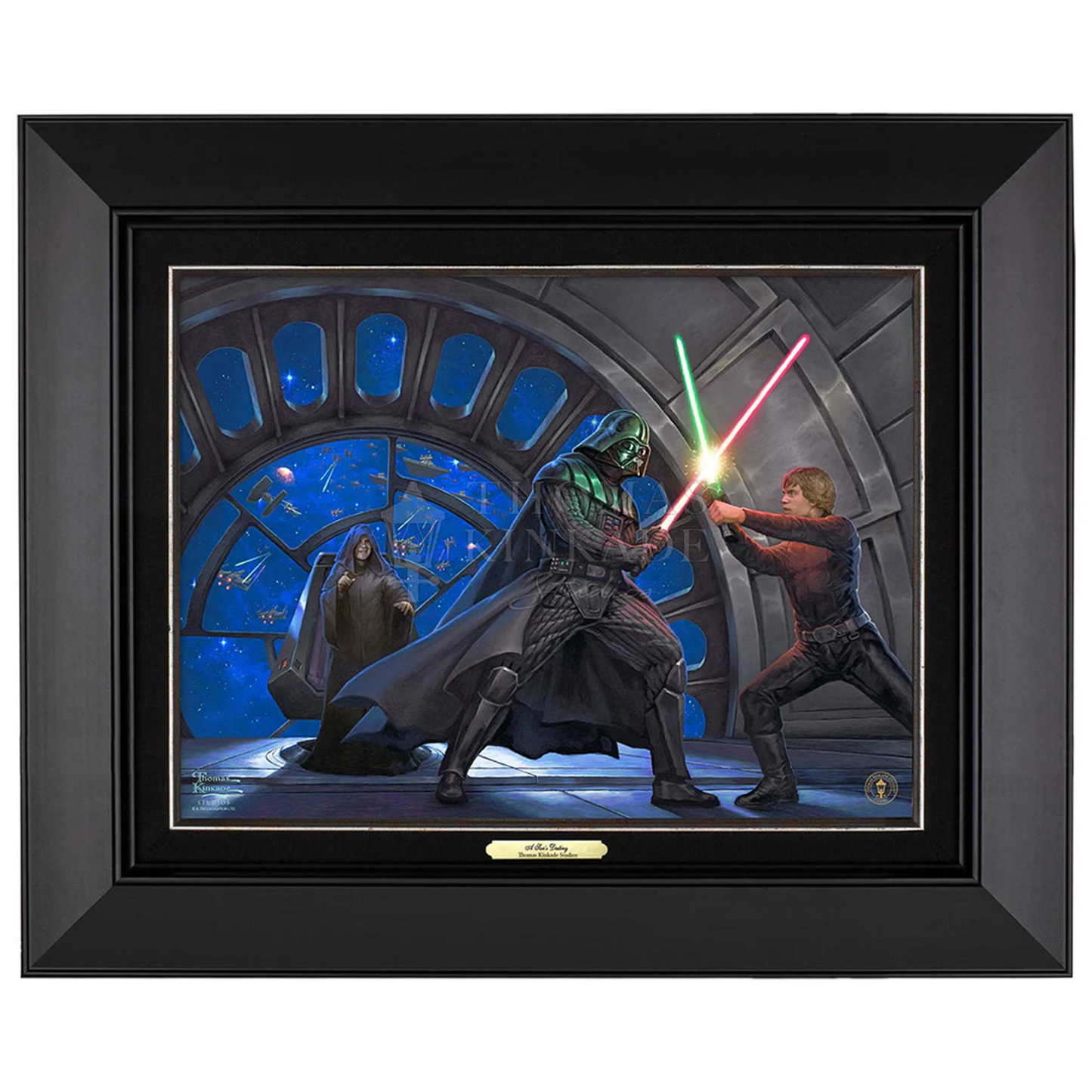 Star Wars Return of the Jedi "A Son's Destiny" Thomas Kinkade Framed Canvas