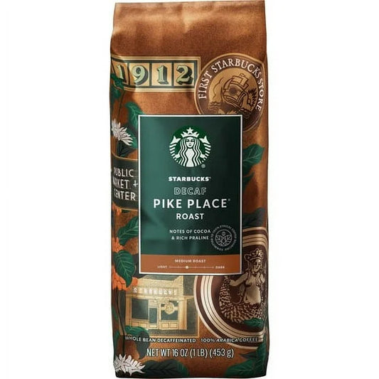 Starbucks Decaf Pikes Place Whole Bean