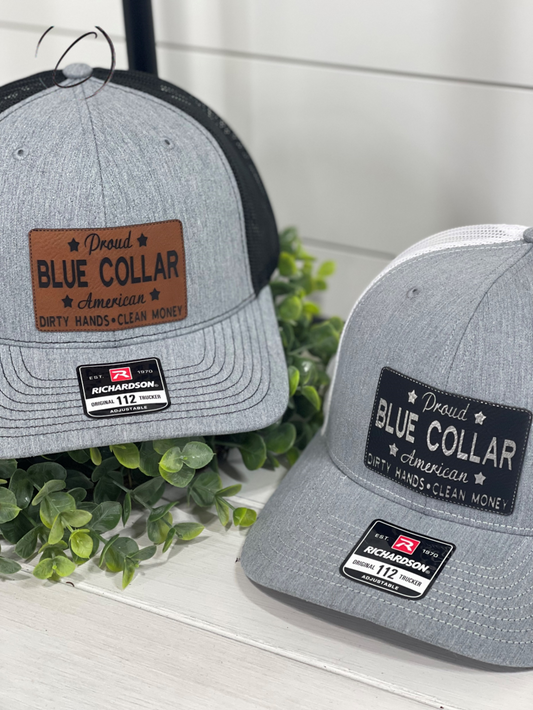 Adult Stars Blue Collar American Patch Snapback Hat