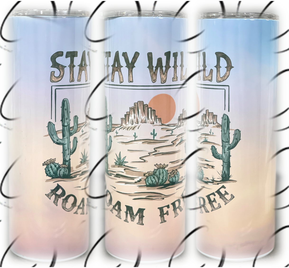 Stay Wild, Roam Free 20oz Skinny Tumbler