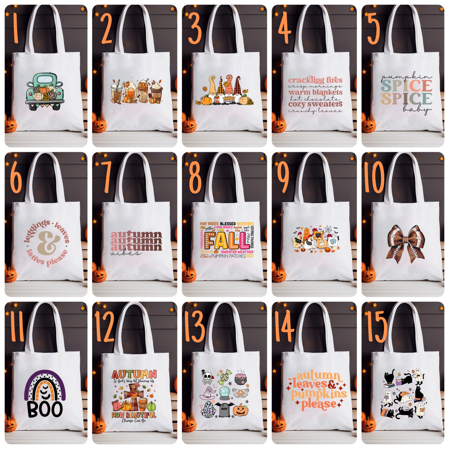 Tote Bag - Fall & Halloween - PREORDER