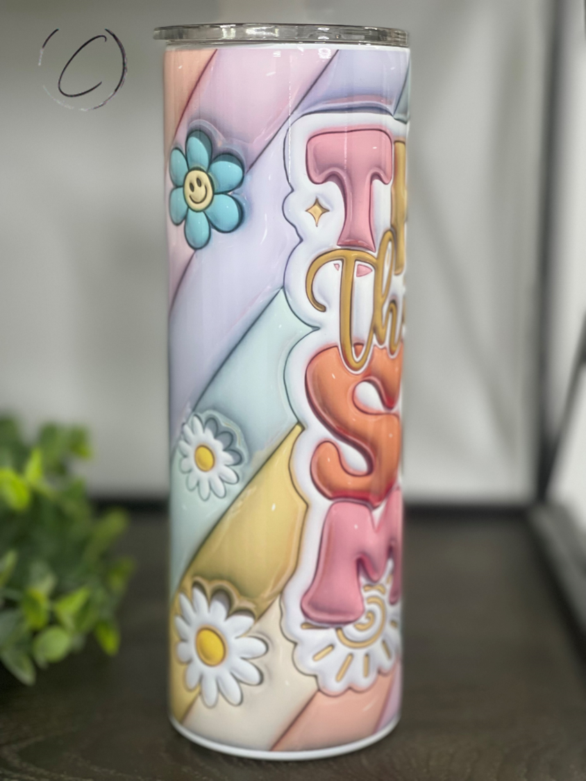 Thick Thighs & Summer Vibes Inflated 20oz Skinny Tumbler