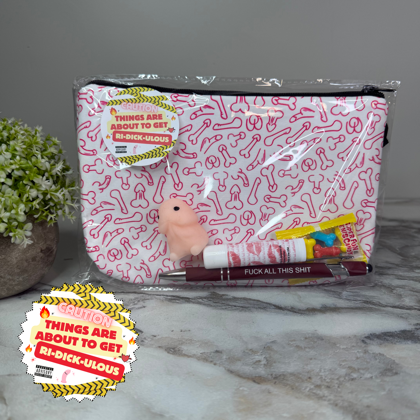 Bundled Set - Adult, Pink Penis