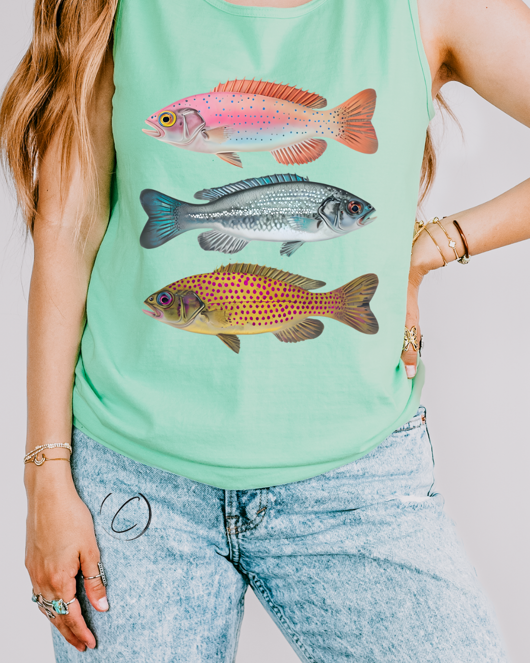 Summer Fisherman Graphic Tank Top