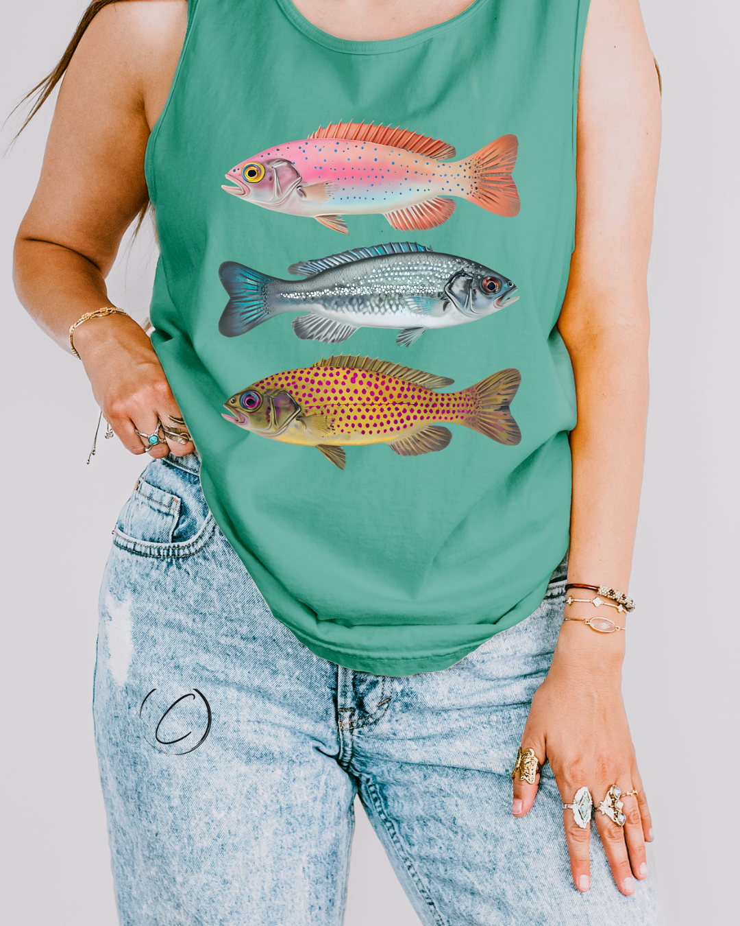 Summer Fisherman Graphic Tank Top