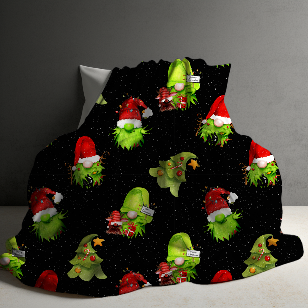 Blanket - Christmas - Green Gnome - PREORDER