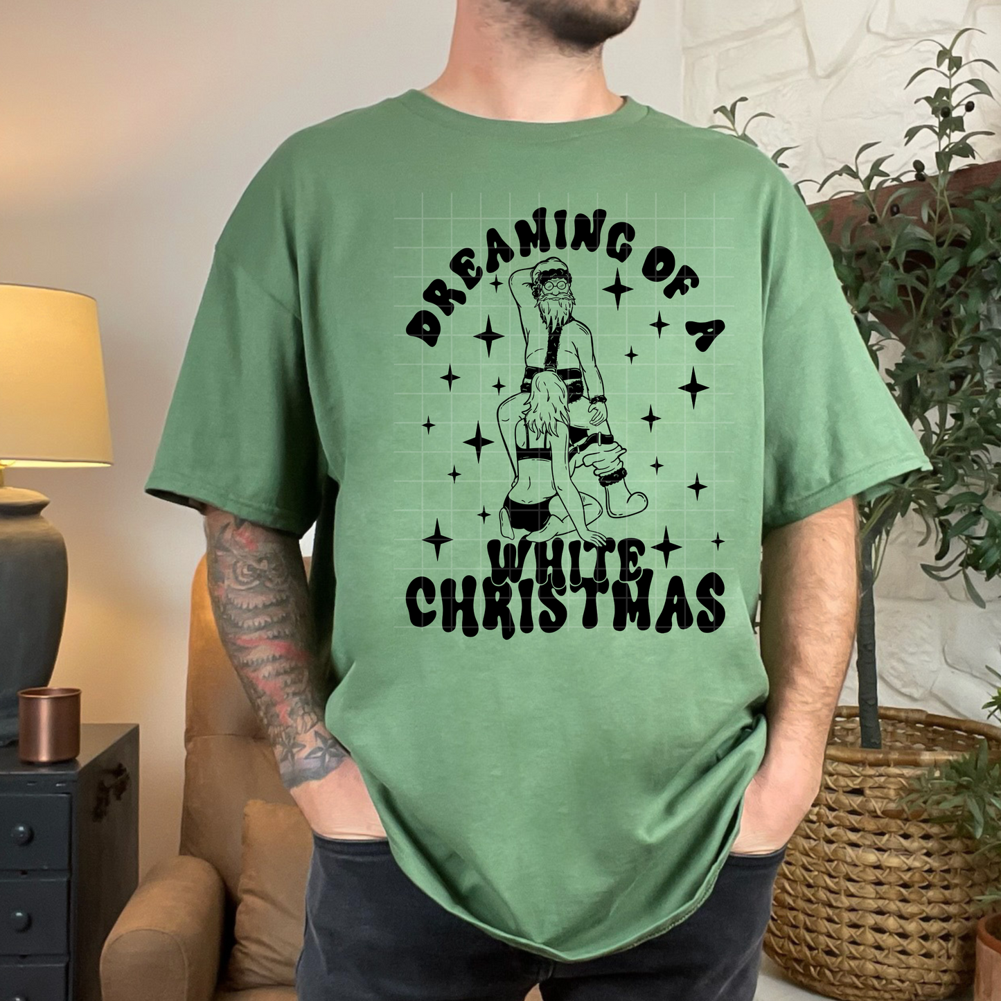 Dreaming of a White Christmas Men's Tshirt