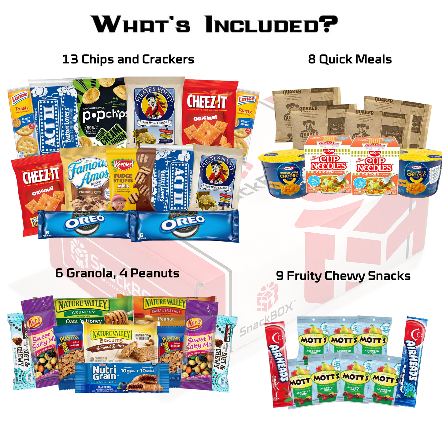 *Quick Meals* Original SnackBOX Care Package (40 Snacks)