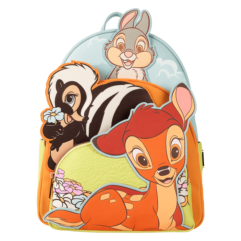 Loungefly Disney Bambi & Friends Triple Pocket Mini Backpack