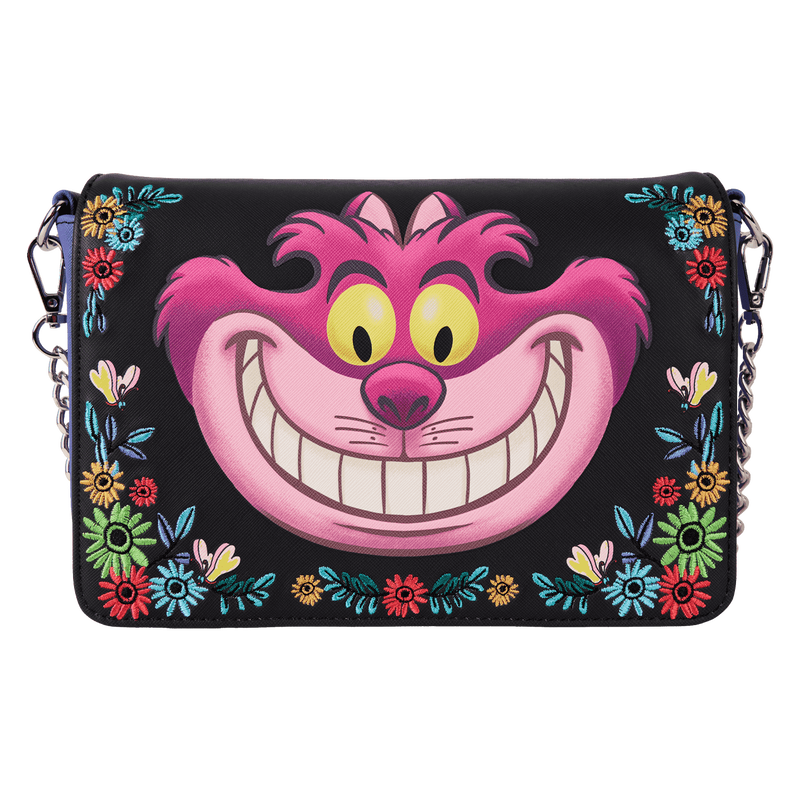 Loungefly Disney Alice in Wonderland Cheshire Cat Tulgey Wood Crossbody Bag