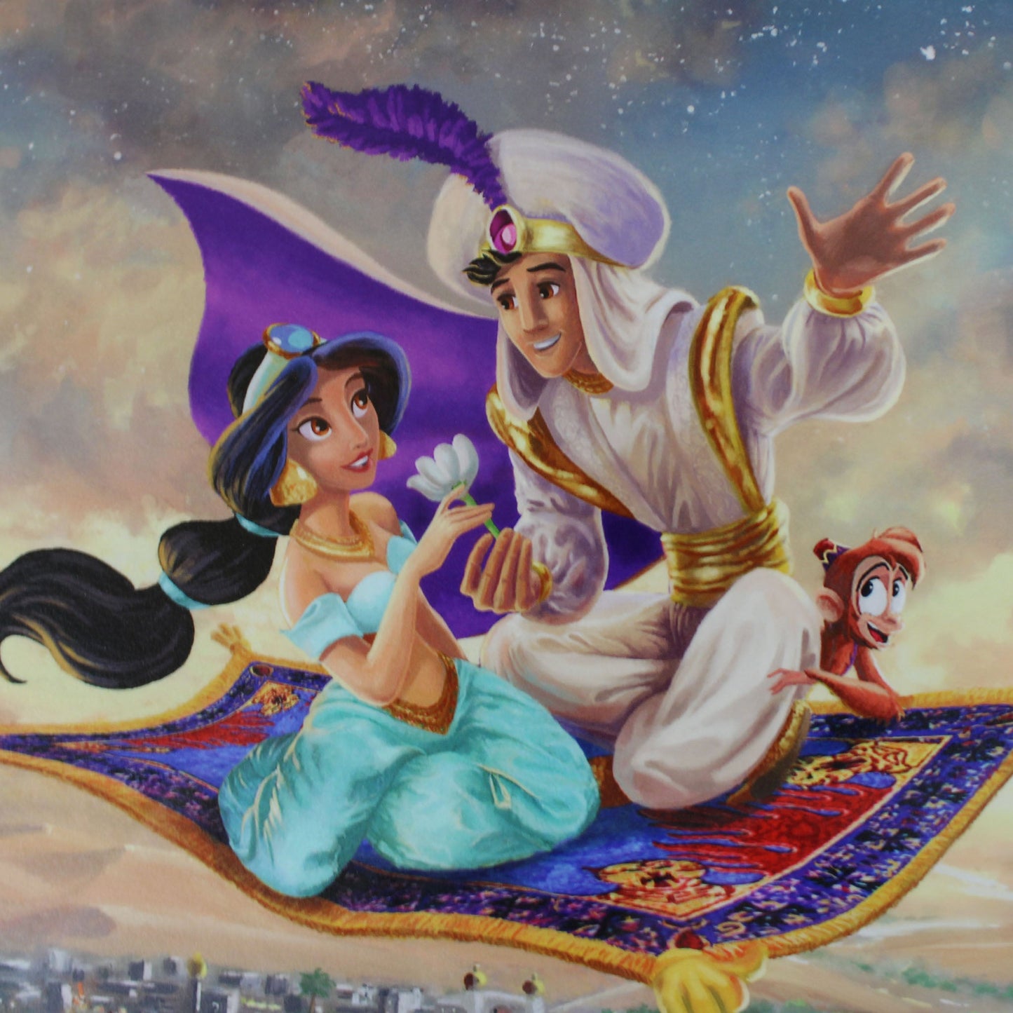 Aladdin Disney Thomas Kinkade Framed Art Print