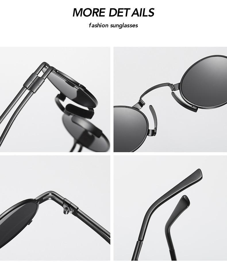 Anti Reflective Retro Eyeglasses Metal Oval Shape  Sunglasses For Women & Men Retro Design  Sun Glasses For Unisex New Colorful Frames New Popular Design