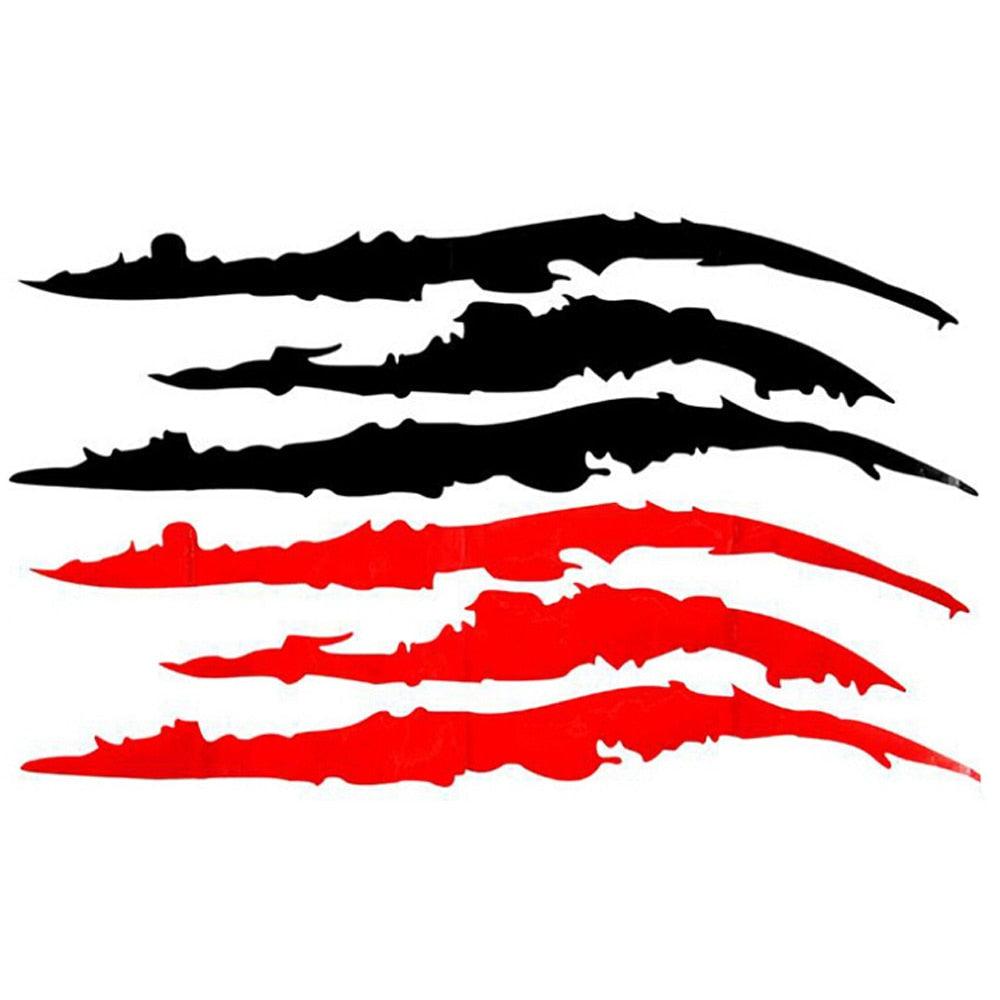 Auto Car Sticker Reflective Monster Claw Scratch Stripe Marks Headlight Decal Car Stickers Monster Claw Marks Headlight Car Sticker Stripes Scratch Decal Vinyl Car Accessories for Sports Cars SUV Pickup Truck Window Motorcycles