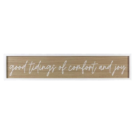 Wood Framed Christmas Wall Sign