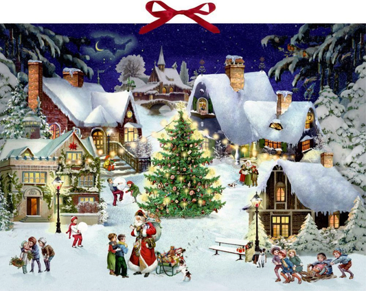 Village on the Hill - Wall Advent Calendar