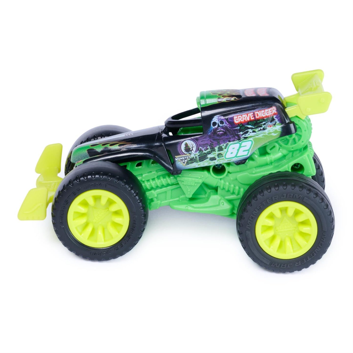Monster Jam Monster Motors, 1:64 Rev Up Monster Truck -Grave Digger