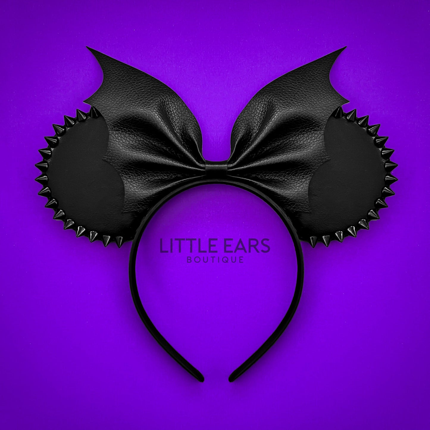 Bat Bow Spikes Mickey Ears