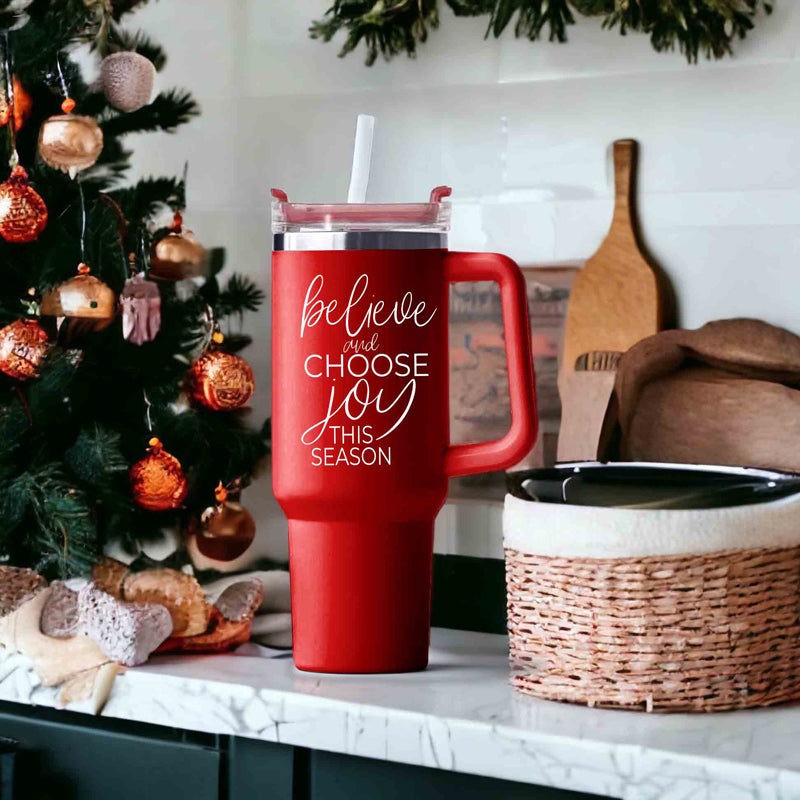 Christmas light tumbler, Christmas vacation cups