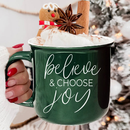 Believe & Joy Mug