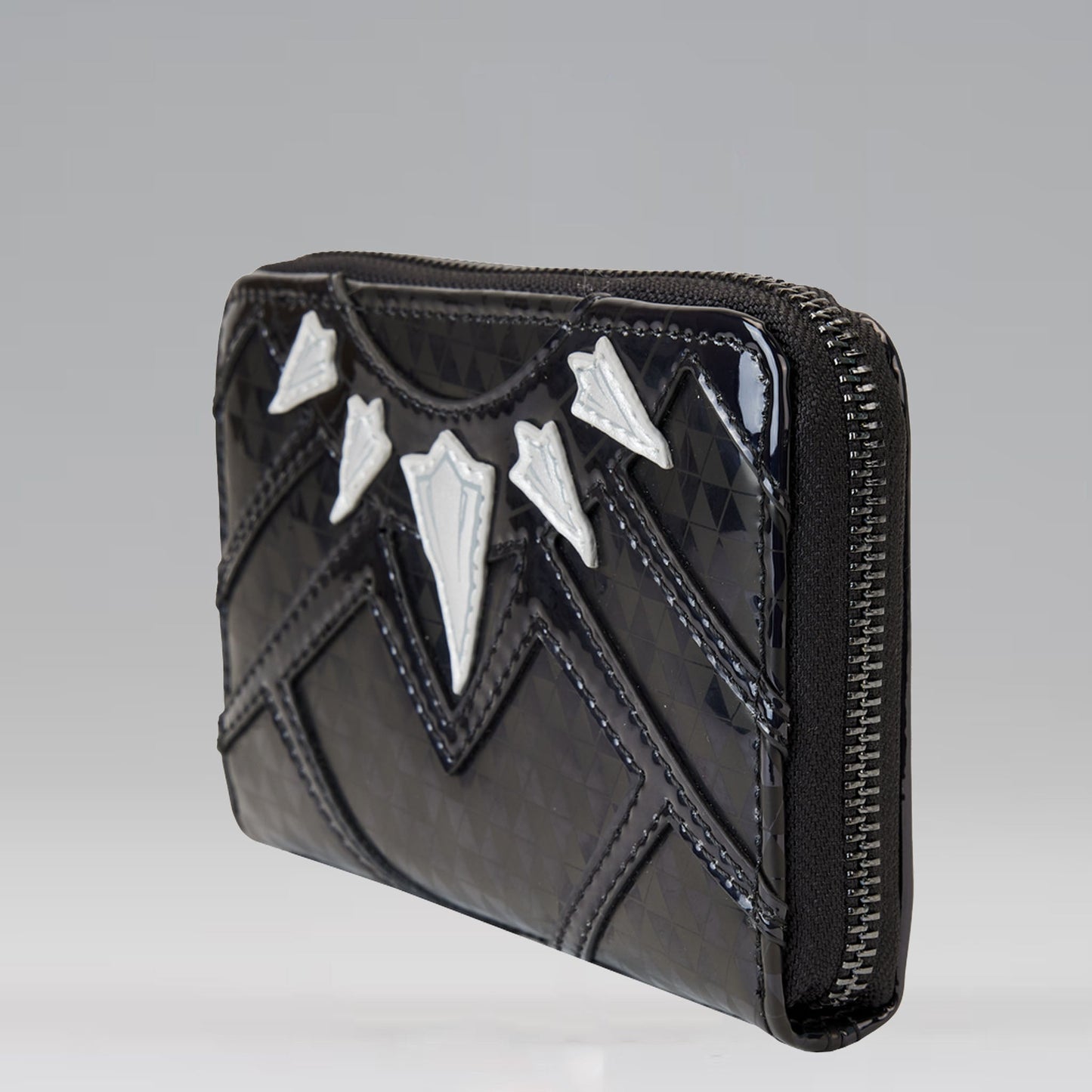 Black Panther (Marvel) Metallic Cosplay Zip-Around Wallet by Loungefly