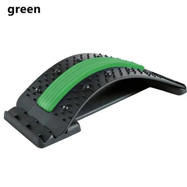 Black Purple Back Stretching Device Muscle Back Massage Relax Stretcher Posture Therapy Back Stretch Spine Pain Relief Stretcher Support Lower And Upper Muscle Pain Relief