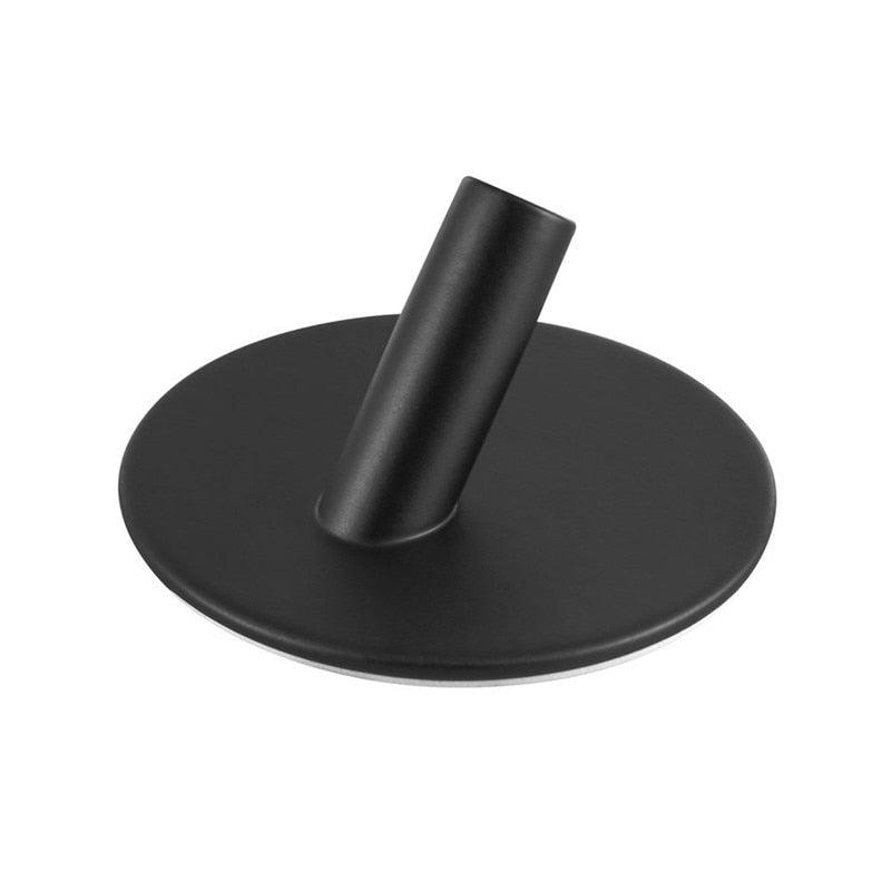 Black Robe Hook Wall Hook Towel Hook for Bathroom Stainless Steel Coat Hook Rustproof Hook Hanger for Kitchen Hardware Stainless Steel Hooks Waterproof and Oilproof Bathroom Kitchen Self Adhesive Hooks for Hanging Coat Hat Towel