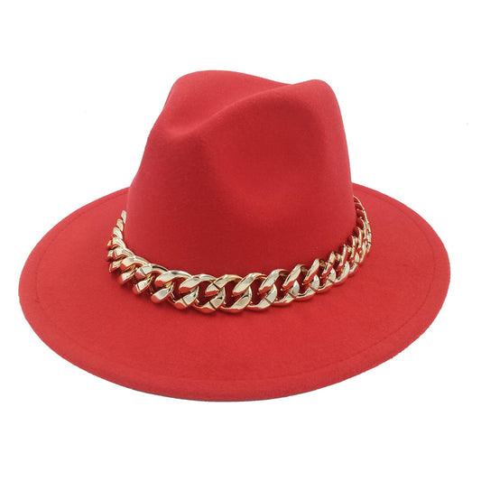 Blue White Men Fedora Unisex Solid Color Fedora Hat Fashion Solid Color Hat Bright Color Wide Brim Autumn Winter Retro Hat Two Tone Dress Hat 56-58CM