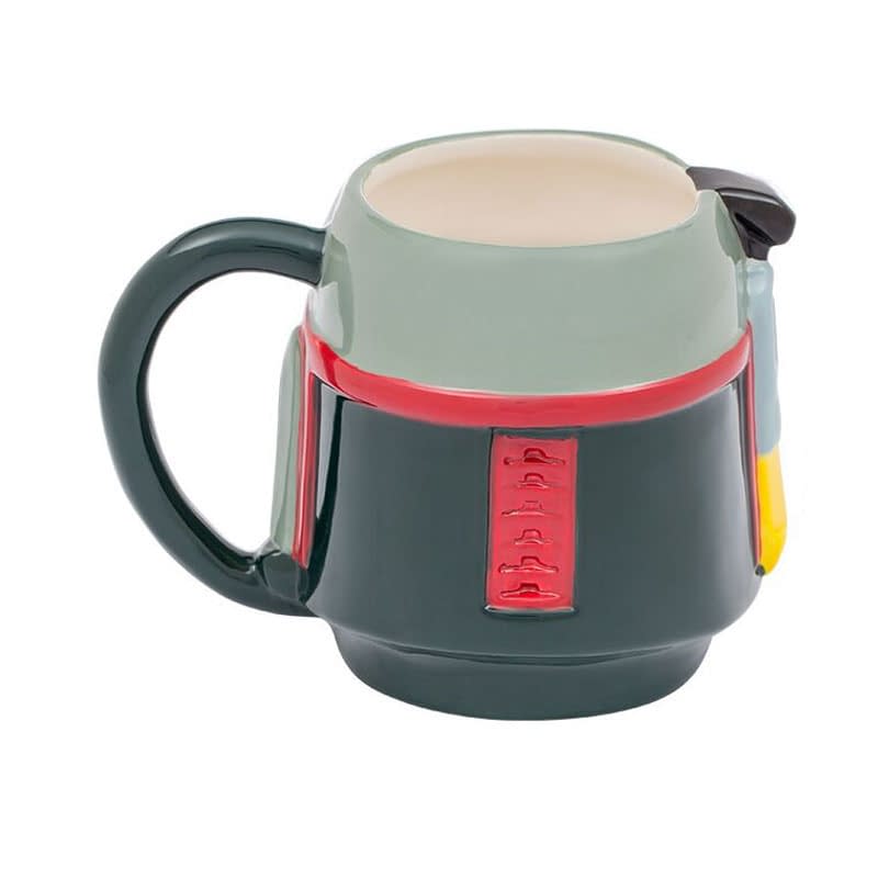 Boba Fett Mandalorian Helmet (Star Wars) Ceramic Sculpted Mug 20oz.