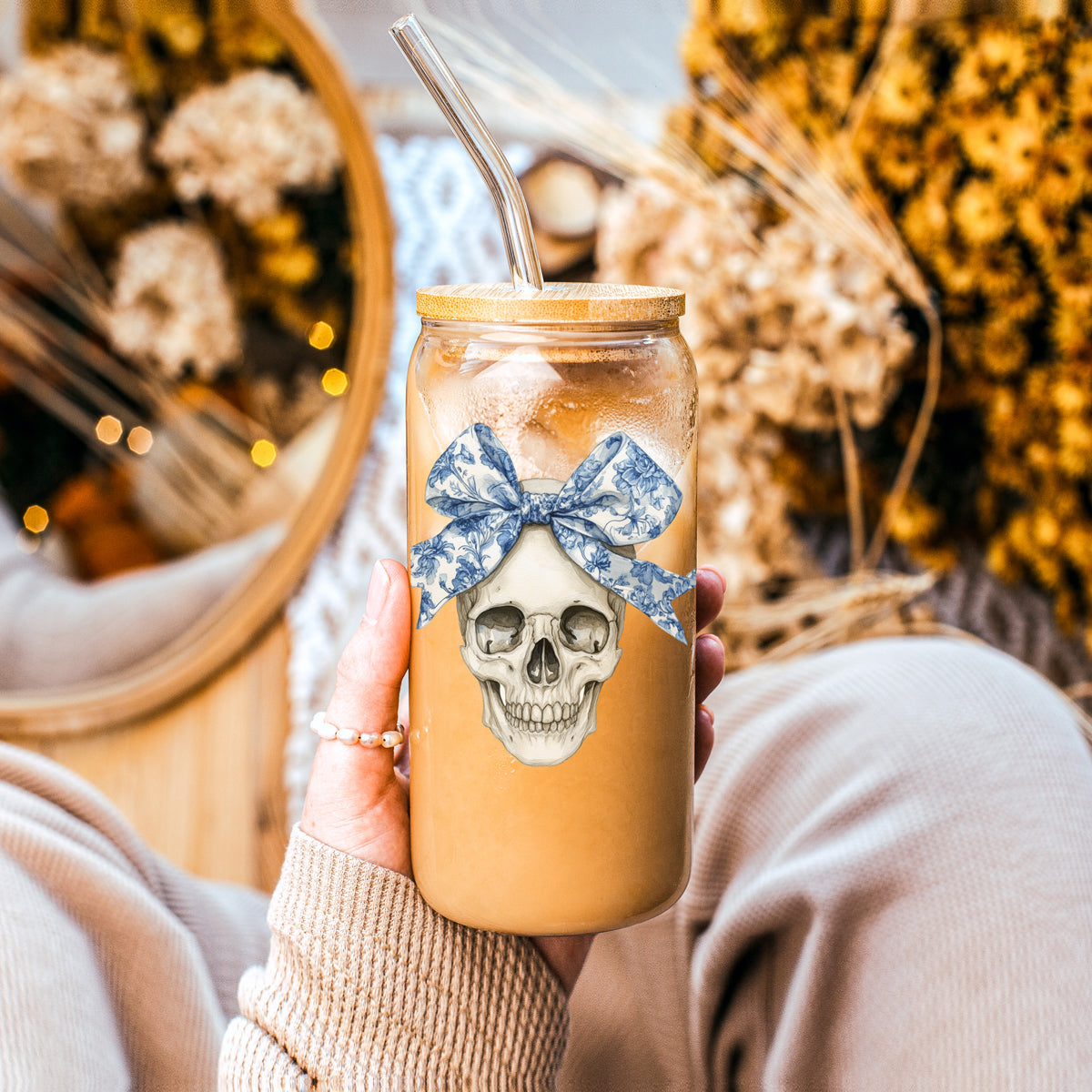 Bow Skull 20oz