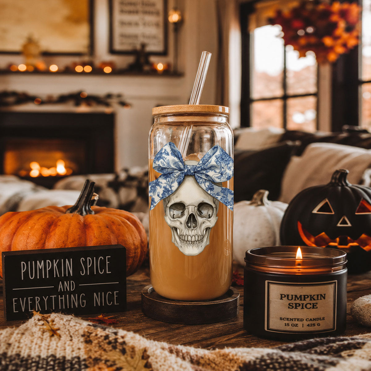 Bow Skull 20oz