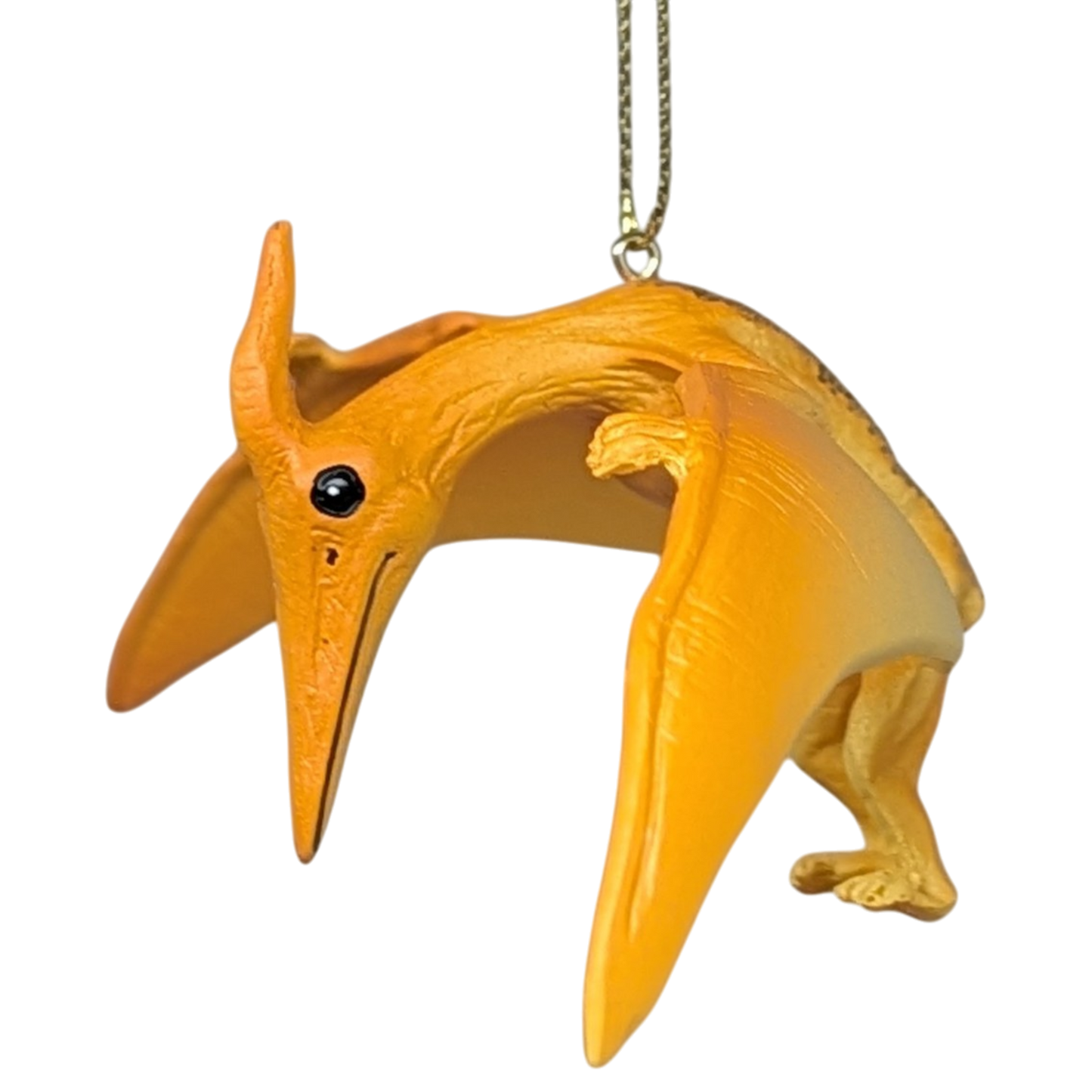 Yellow Pterodactyl Dinosaur Ornament