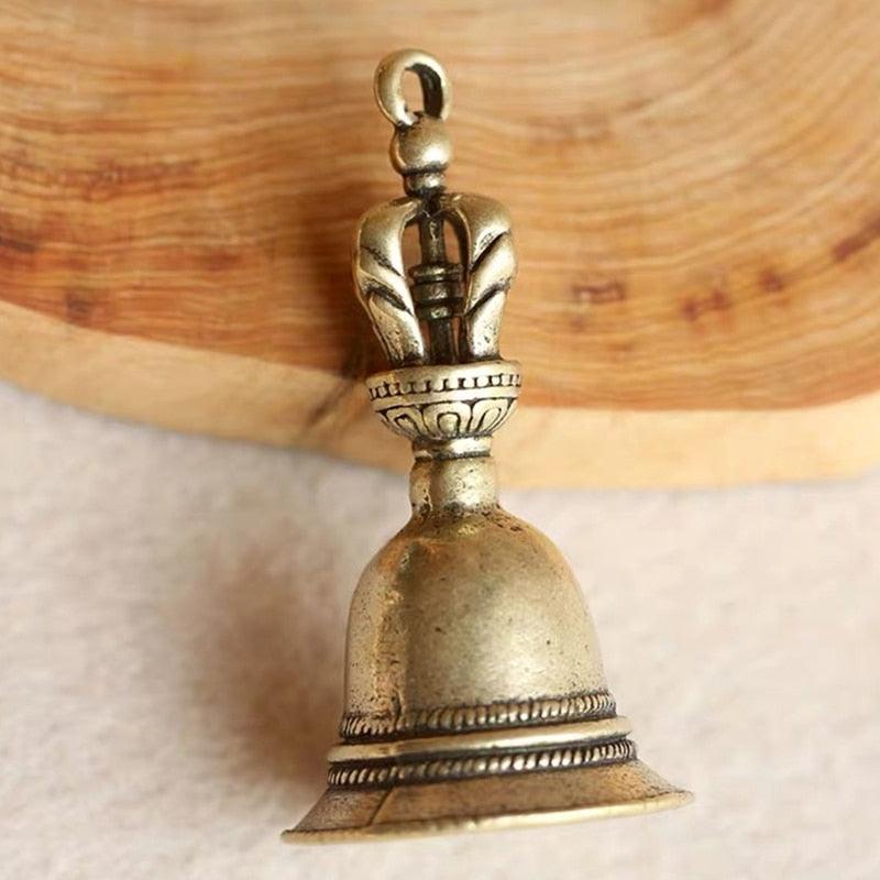 Brass Handicraft Die-casting Drop Magic Key Car Button Hanging Ornament Wind Bell Tibetan Bronze Creative Gift Home Decoration Pendant Best Birthday Gift