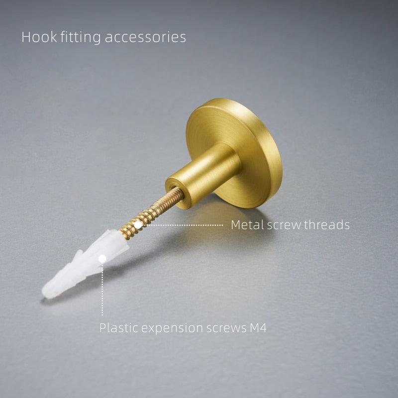 Brass Hooks Shell Nordic Pastoral White Gold Bathroom Indoor Kitchen Hallway Wall Clothes Hooks Wall Hangings Row Hooks Mounted Robe Clothes Hanger Wall Door Kitchen Hook Golden Hanging Wall Décor