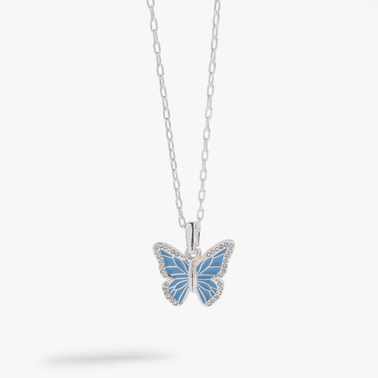 Butterfly 'Embrace Change' Mantra Necklace