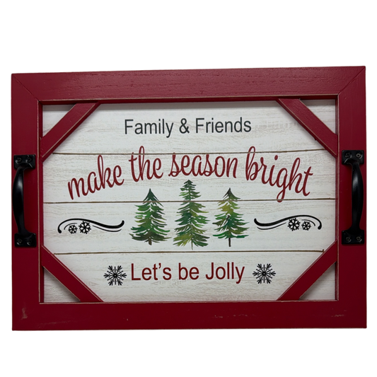 Wood Christmas Tree Farm Tray / Sign
