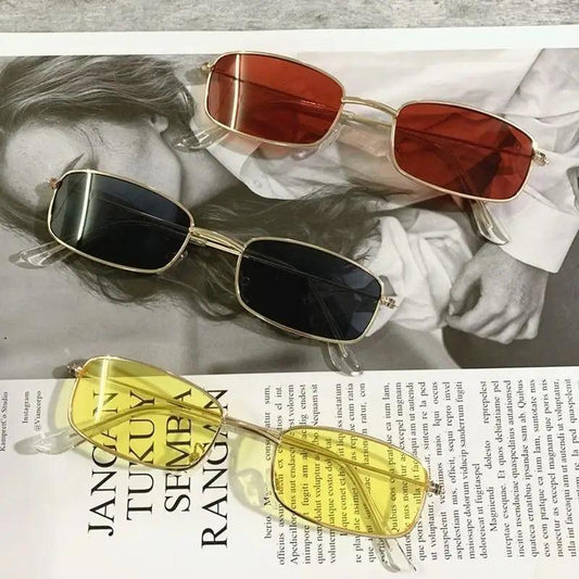 Classic Small Candy Color Sunglasses Retro Oval Glasses Women Vintage Sunglasses Fashion UV400 Protection Eyewear
