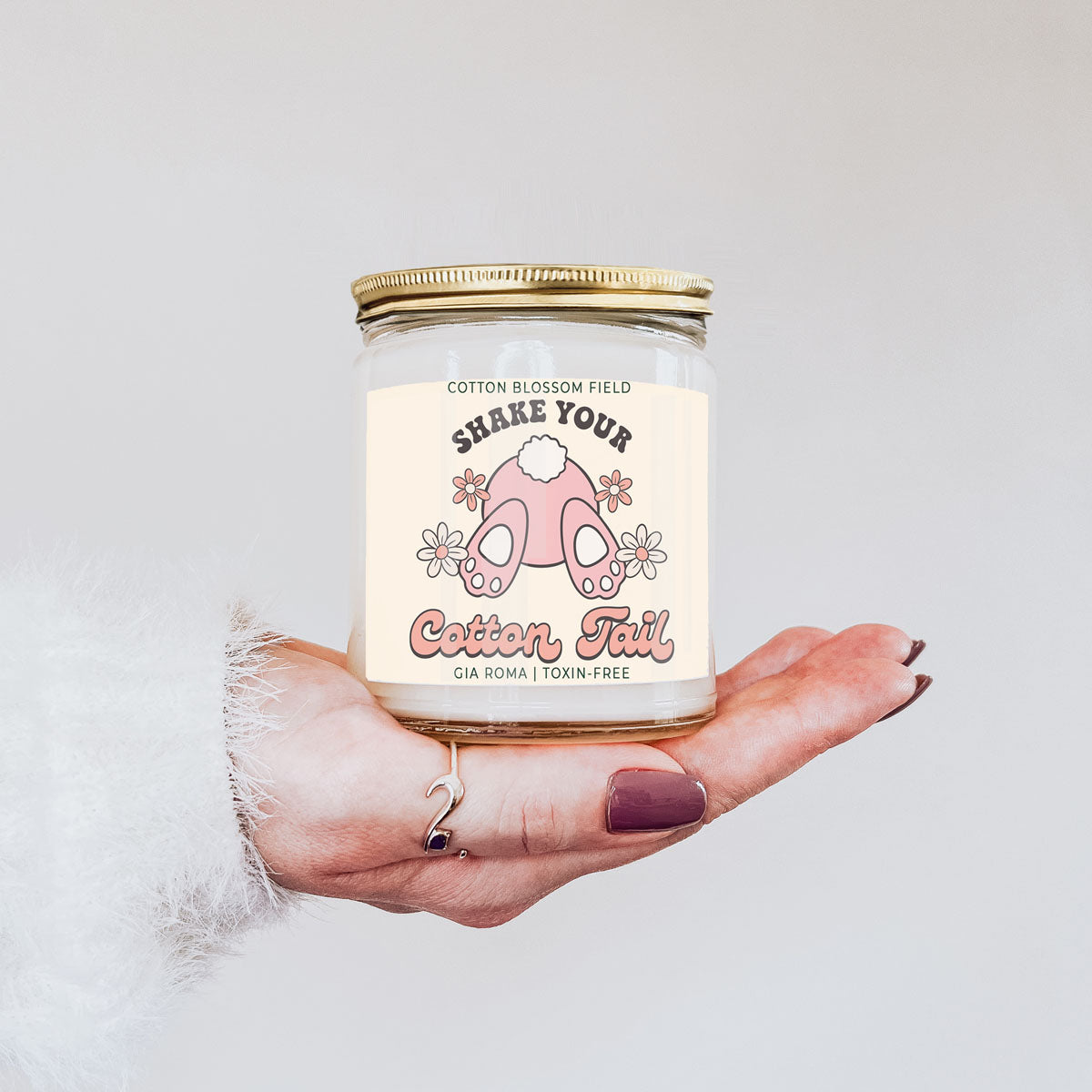 Cotton Blossom Retro Candle